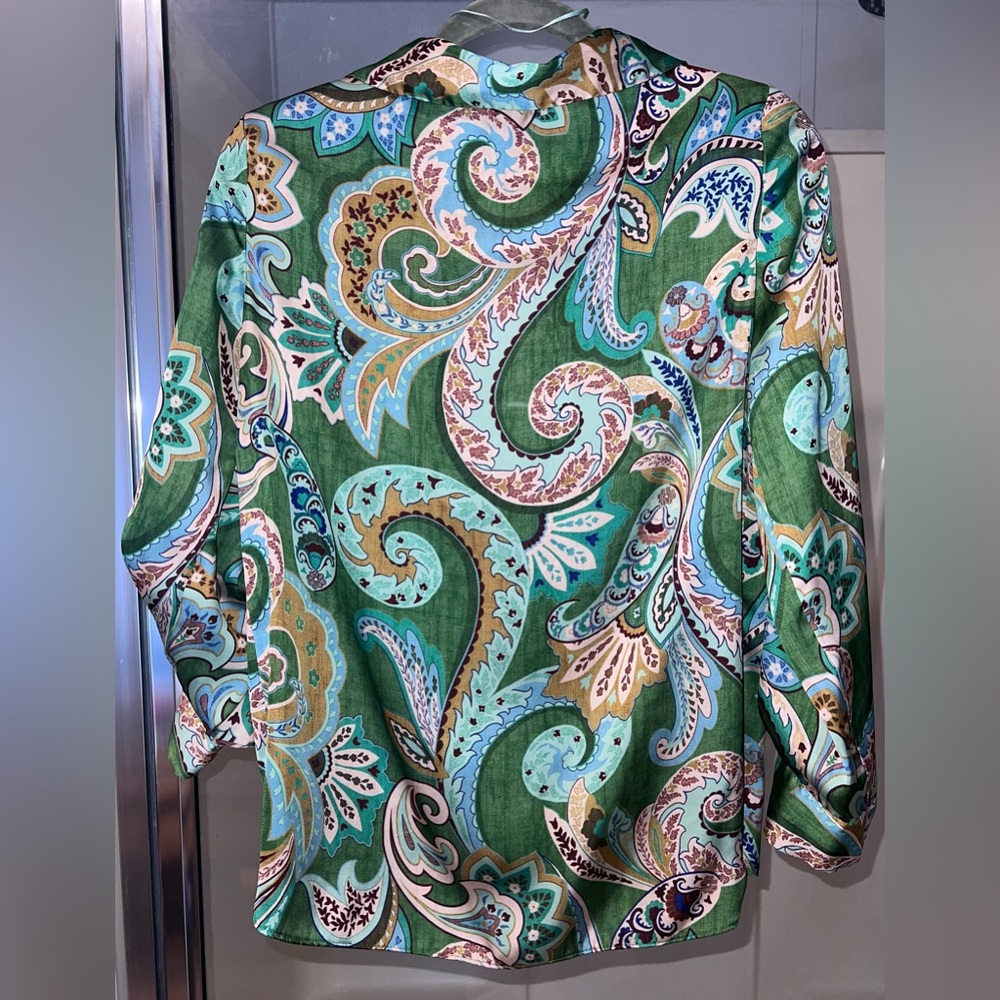 Zara Satin Button Up